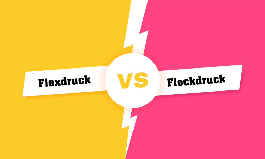 flexdruck VS flockdruck